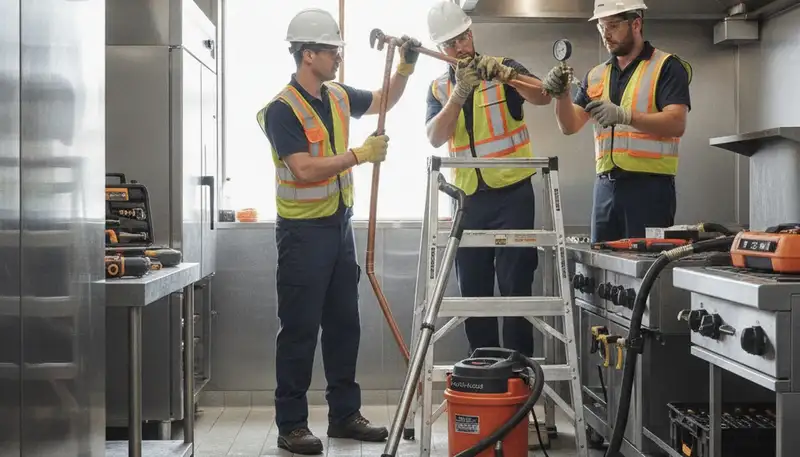 Emergency plumber in Stockton, CA fixing burst pipe for fast home leak repair
