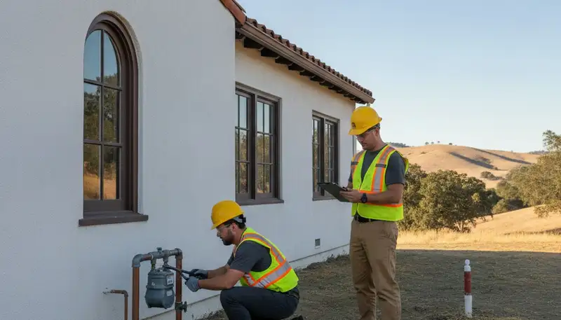 Stockton, CA plumber repairing a plumbing fixture for a local home service call