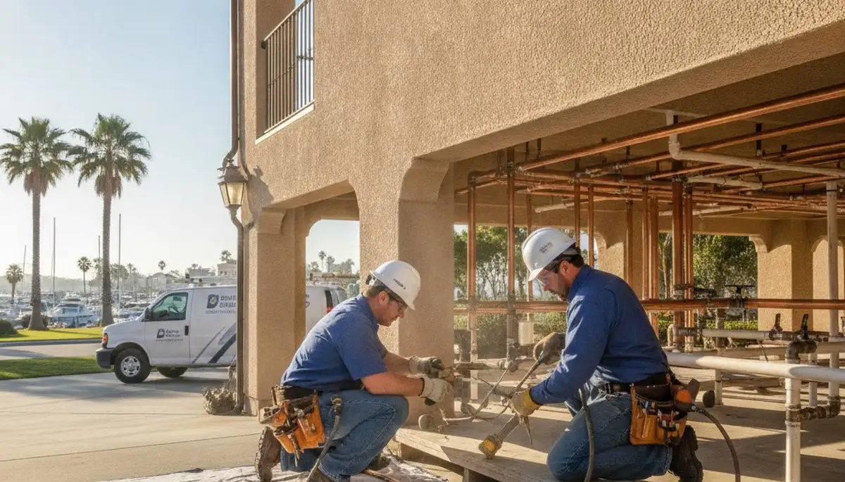 Stockton, CA plumbing repair service truck for residential leak and pipe repairs