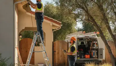 Stockton, CA plumber repairing a sink pipe for a residential plumbing service