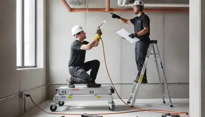 Stockton, CA plumber repairing a leaking pipe in a home for fast plumbing repair service