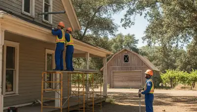 Stockton, CA plumber repairing a residential pipe for reliable plumbing service