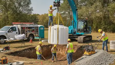 Septic tank installation in Stockton, CA by licensed plumbers for local homes