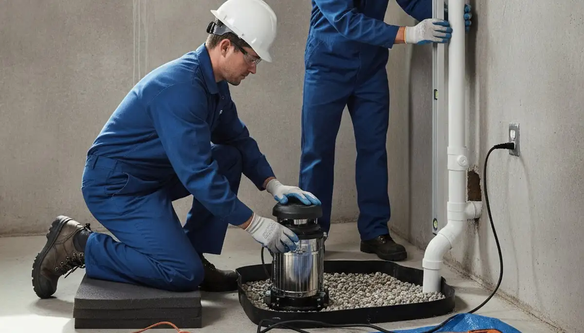 Sump pump installation for Stockton, CA homes by On Call Plumbers to prevent basement flooding