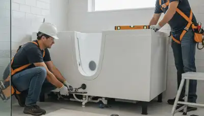 Walk-in tub installation by Stockton, CA plumbing repair professionals